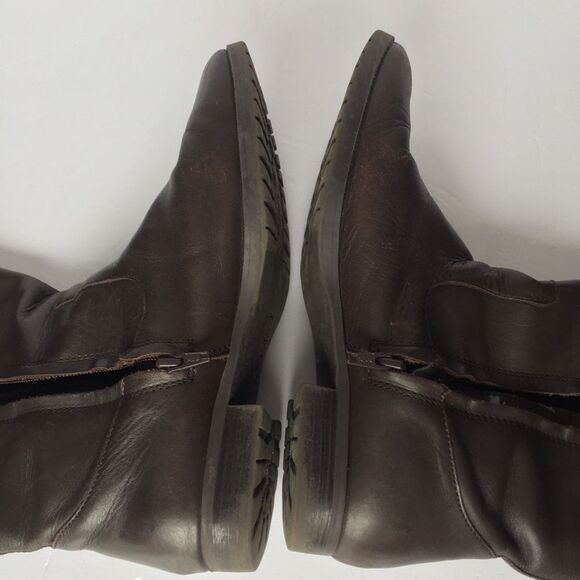 LAUREN RALPH LAUREN DARK BROWN MID - CALF BOOTS - Picture 5 of 8